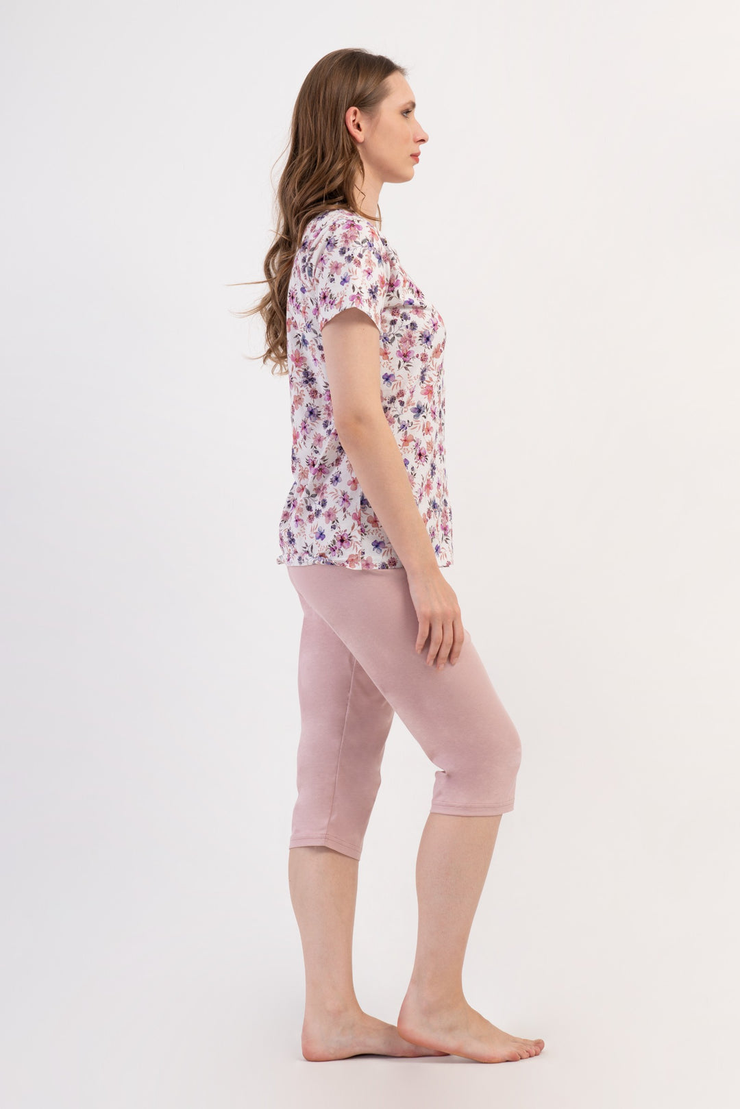 Piżama Damska Vienetta Chill Flowers, Różowy, r. L-XXL