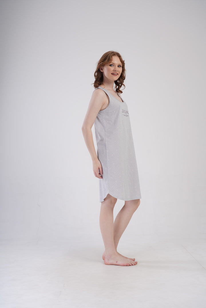 Koszula Nocna Vienetta Dreams, Szary, r. M-XXL