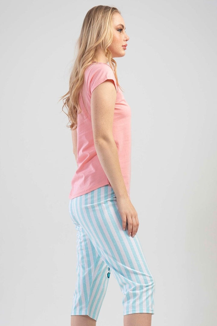 Piżama Damska Vienetta, Life Better with Cats, Różowa, r. S-XL image 1