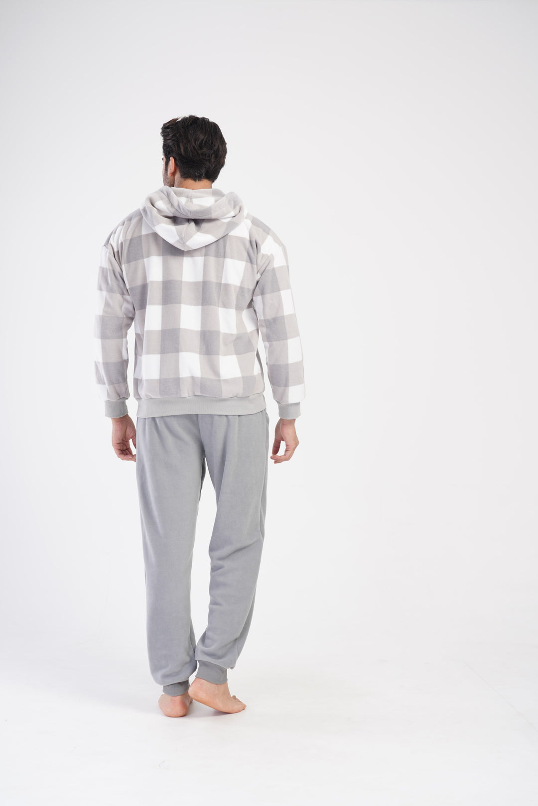 Piżama Męska Vienetta Warm Gray, Szary, r. M-XXL