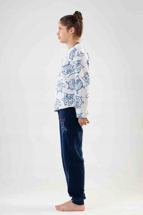 Piżama Dziewczęca polarowa Vienetta, You Look Cute, Biała, r. 128-164 image 17