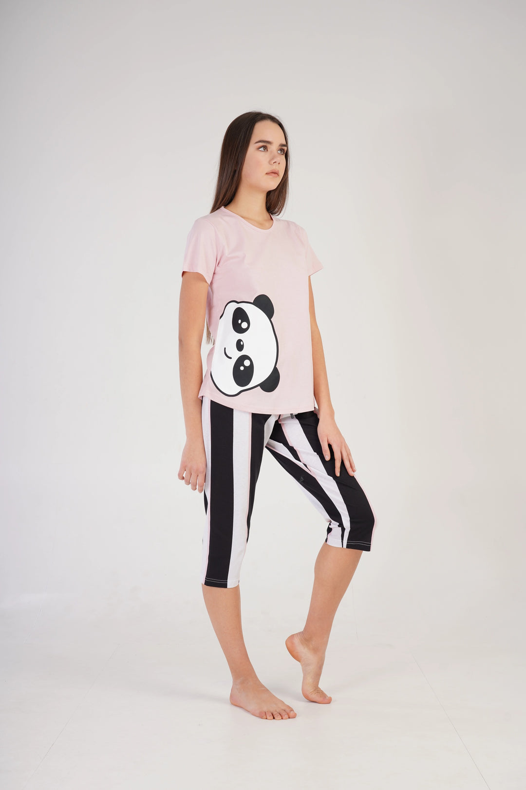 Piżama Damska Vienetta Panda Pals Pink, różowa, r. S-XL image 0