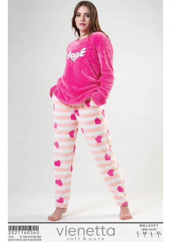 Piżama damska DreamEase, Różowa, S-XL image 4