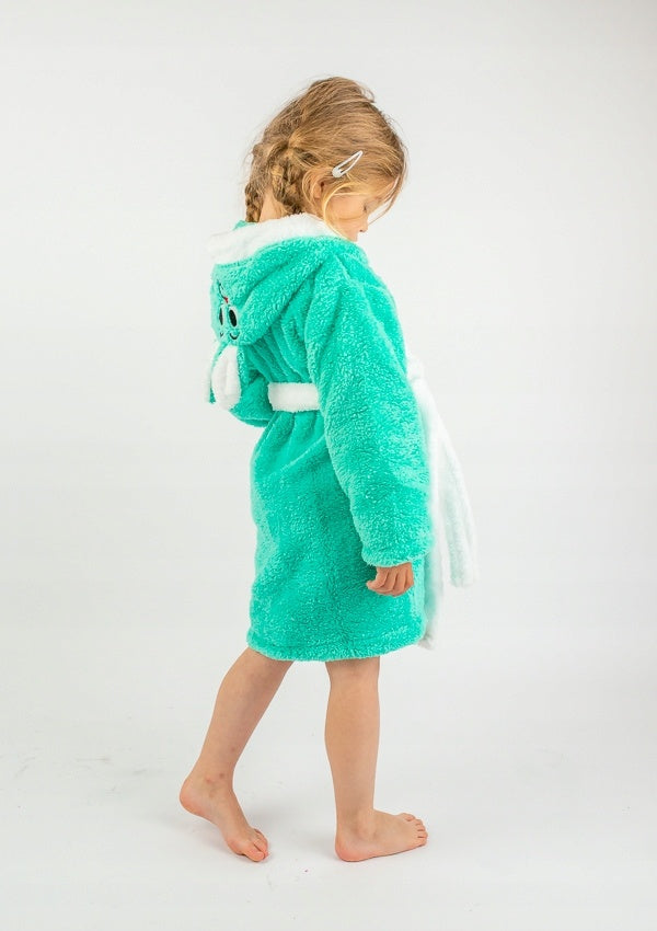 Szlafrok Dziecięcy Honey Bunny Mint, miętowy, r. 110-134