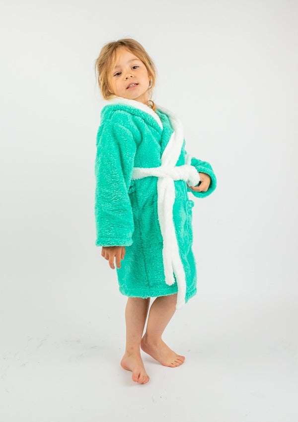 Szlafrok Dziecięcy Honey Bunny Mint, miętowy, r. 110-134 image 3