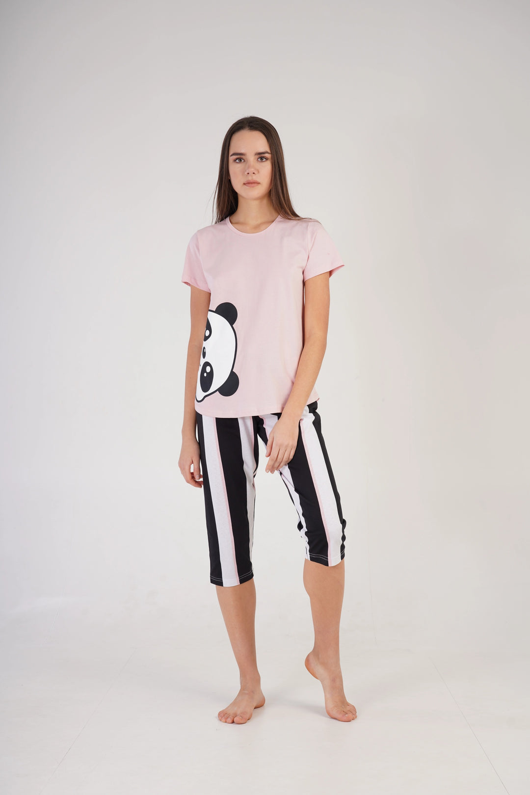 Piżama Damska Vienetta Panda Pals Pink, różowa, r. S-XL image 1