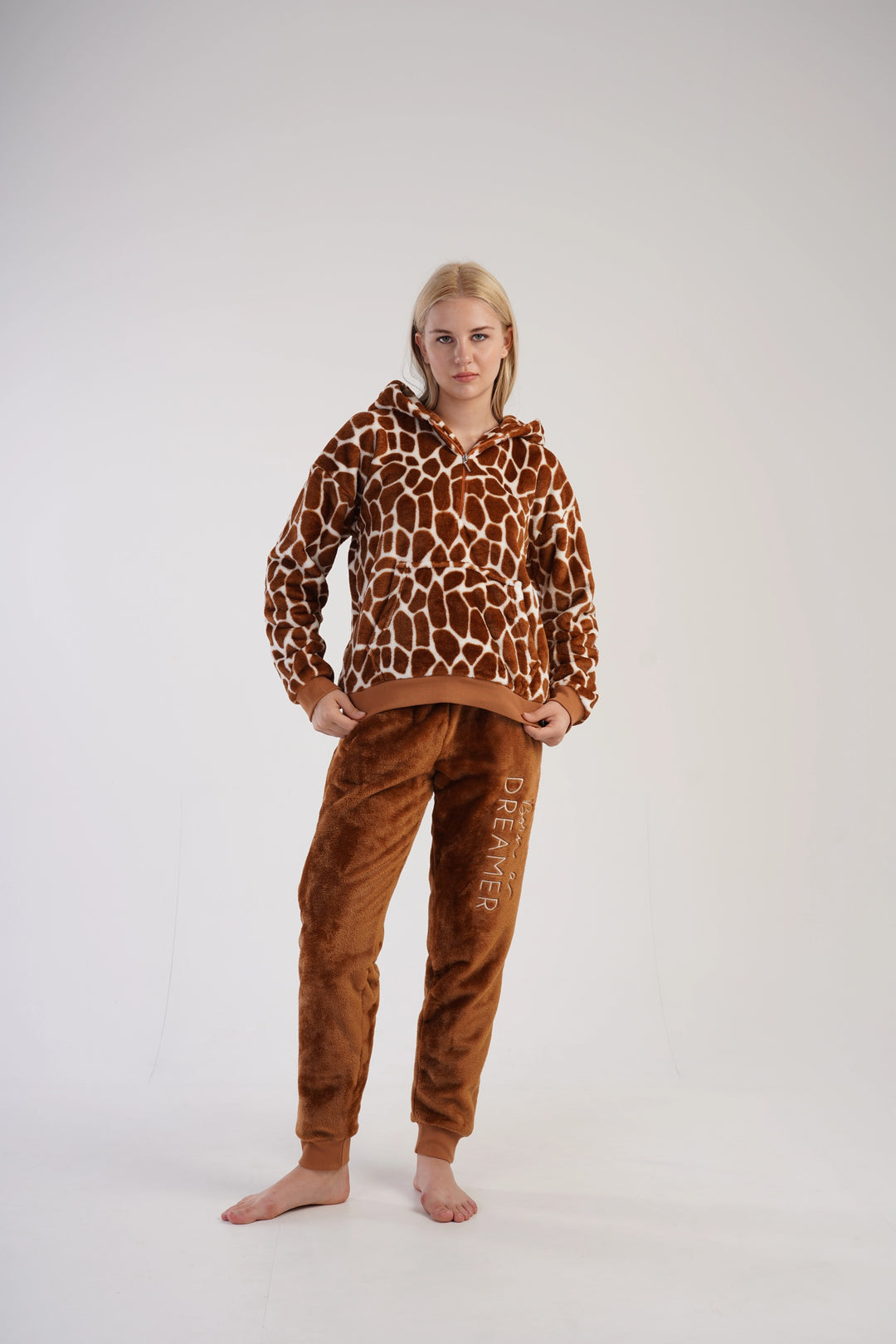 Piżama Damska Softowa Vienetta Safari Slumber, brązowa, r. S-XL image 2