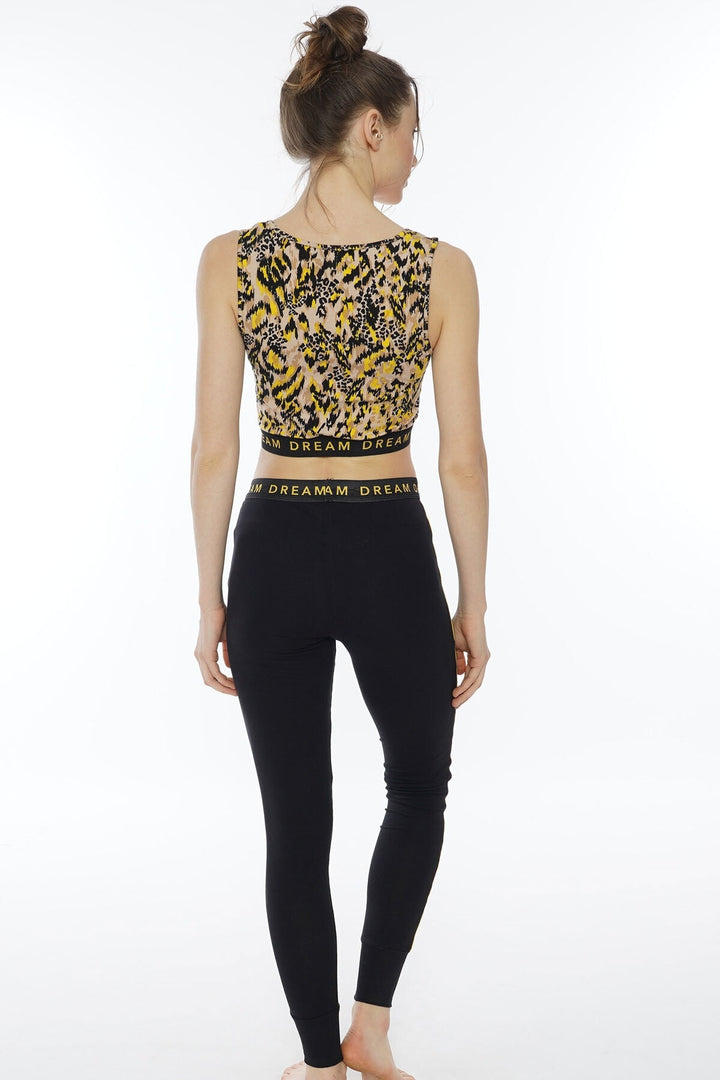 Piżama Damska Vienetta, Dream Black, Czarny, r. S-XL