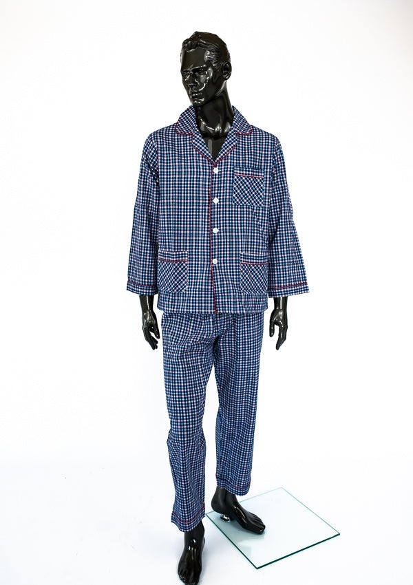 Piżama Męska Flanelowa Vienetta, Blue Boy, Niebieska, r. M-XXXL image 3