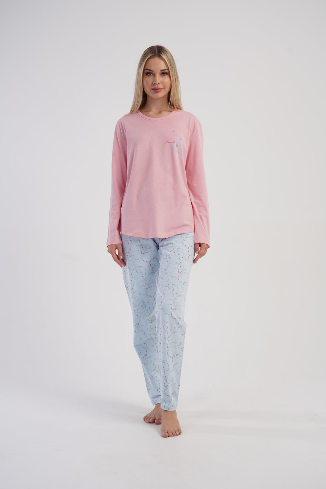 Piżama Damska Vienetta Lovely, Różowy, r. M-XXL