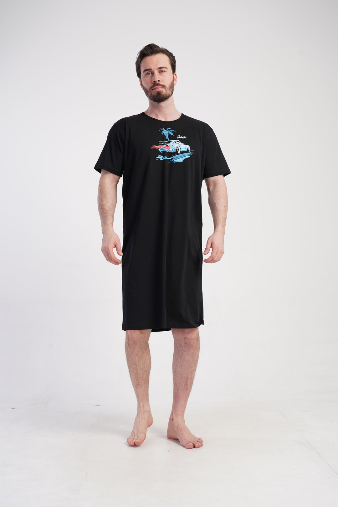 Koszula męska Vienetta Fast Car, Czarny, r. M-XXXL