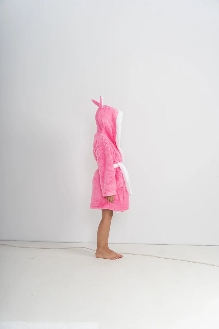 Szlafrok Dziecięcy Honey Bunny Pink, różowy, r. 110-134 image 1