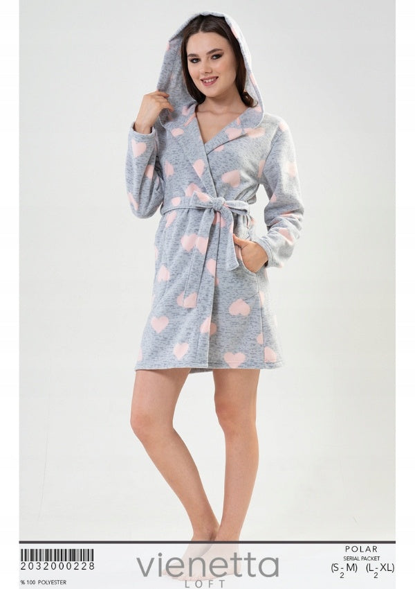 Szlafrok damski PillowPolar, Szary, S-XL image 1