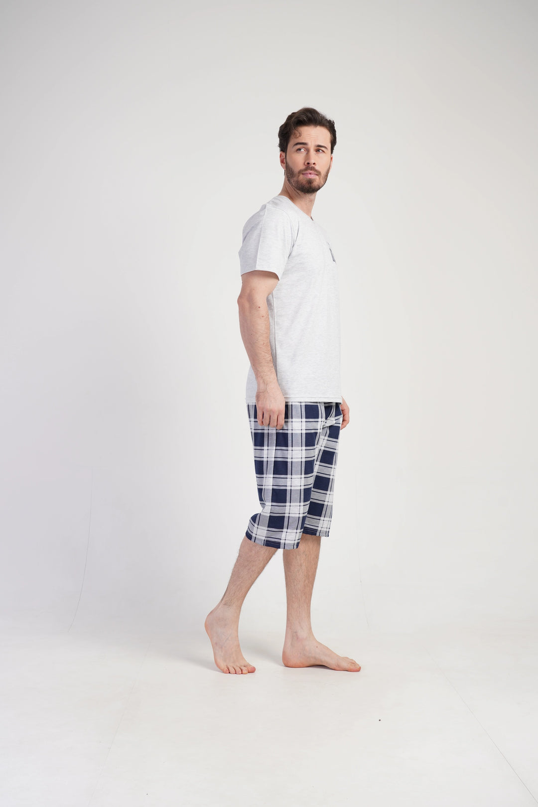 Piżama Męska Vienetta Cool Skater, Szary, r. M-XL image 3