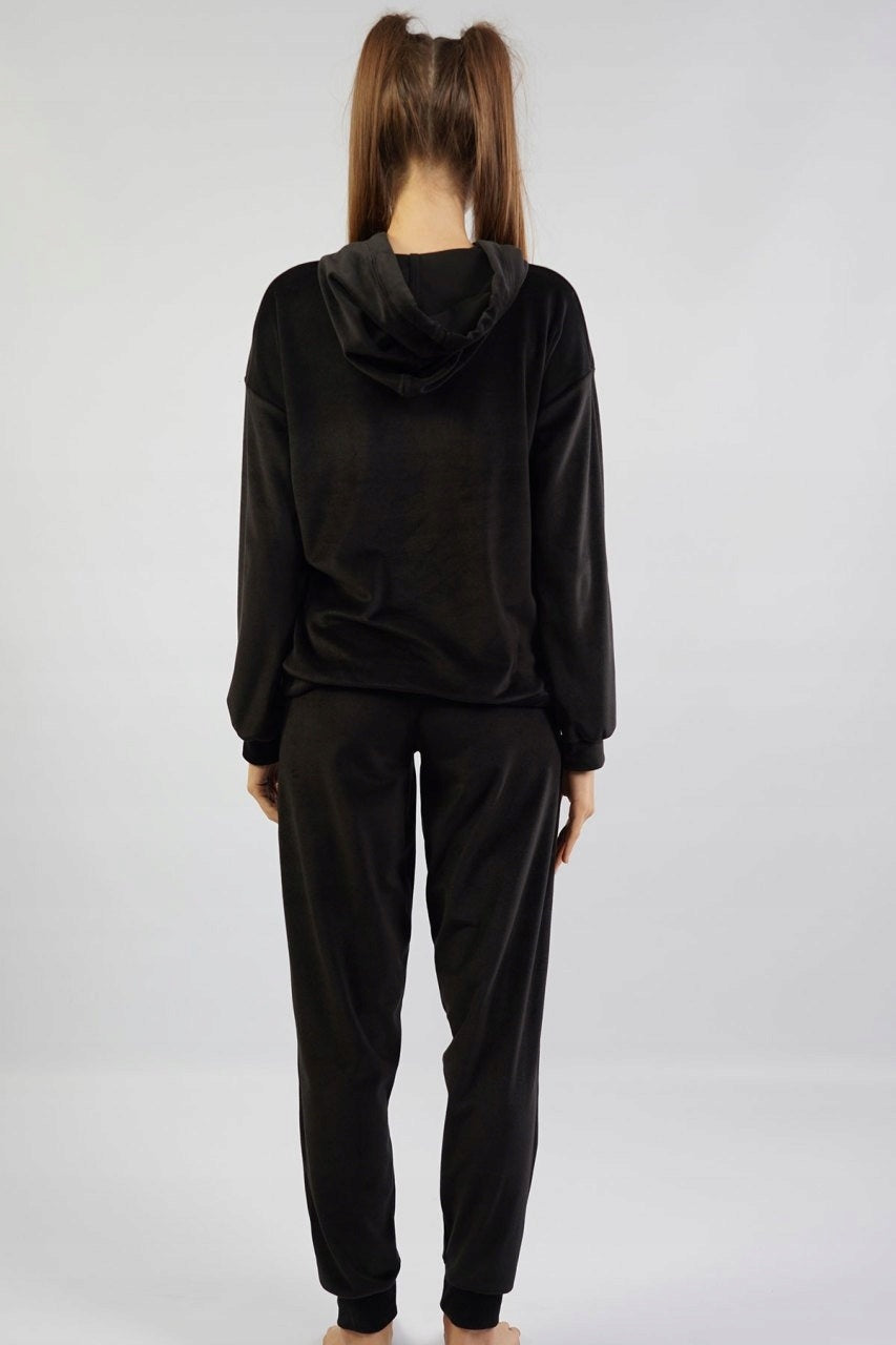 Piżama Damska Vienetta, Cute, Czarna, r. S-XL image 3