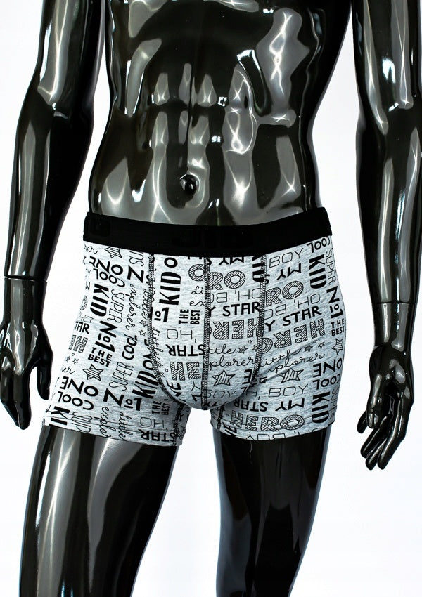 Bokserki Męskie Vienetta, My Kid Hero, Szare, r. S-XXL