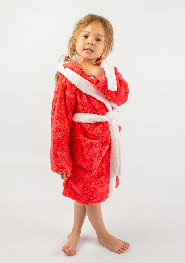 Szlafrok Dziecięcy Honey Bunny Coral, koralowy, r. 110-134 image 3