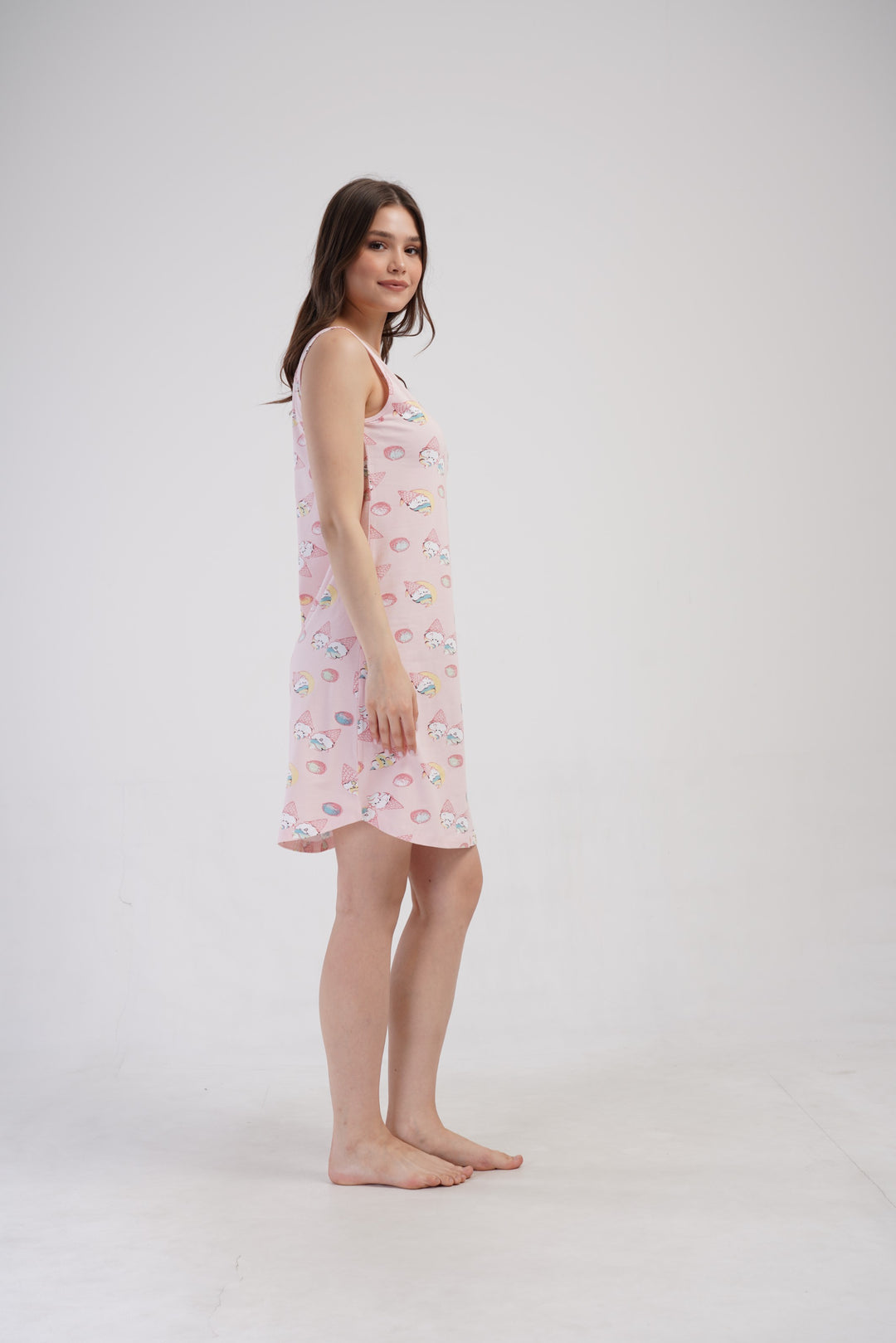 Koszula Nocna Vienetta Pink Dreams, Różowy, r. S-XL