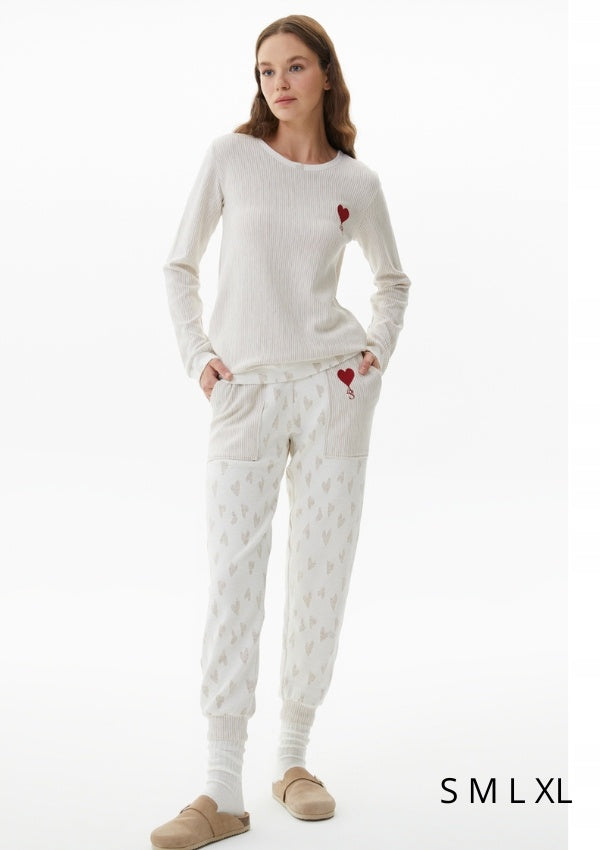 Piżama Damska wiskozowa DreamDrape, Biała, S-XL