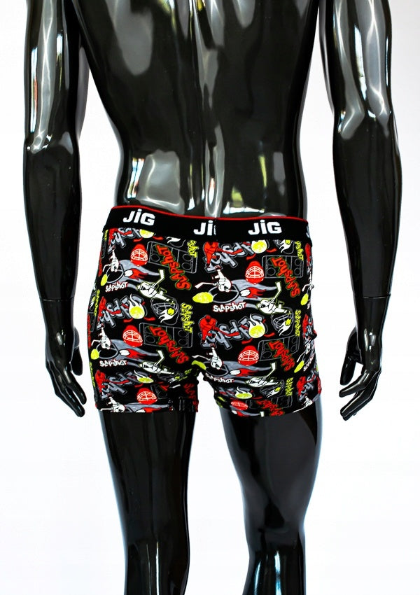 Bokserki Męskie Vienetta, Jig Jig, Czarne, r. S-XXL