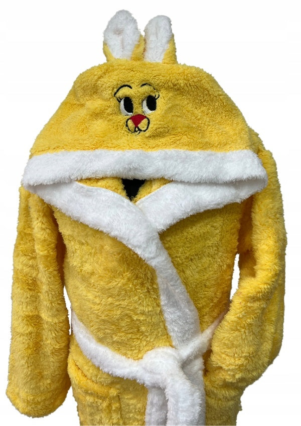 Szlafrok Dziewczęcy Vienetta, Yellow Bunny, Żółty, r. 110-134 image 1