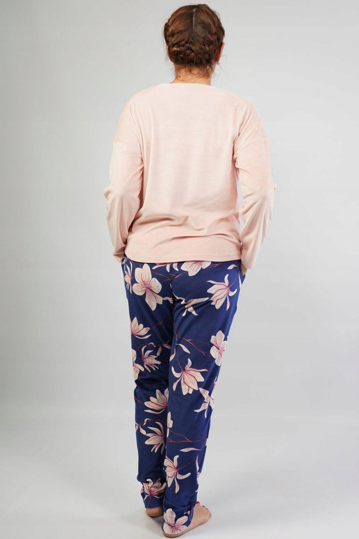 Piżama damska Vienetta, Plant Lady, Różowy, r. 1XL-4XL image 4