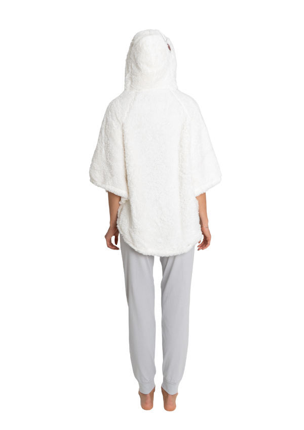 Szlafrok Damski Bluza Vienetta White Bear, Biały, r. OneSize