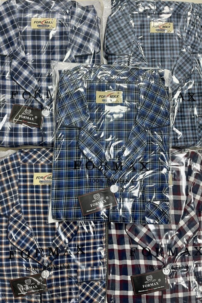 Piżama Męska Vienetta, Blue Boy, Niebieska, r. M-XXXL