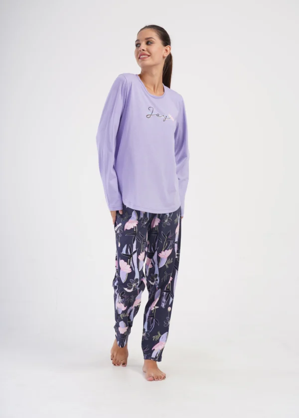 Piżama Damska Vienetta Joy, Fioletowy, r. 5XL-7XL - 5XL