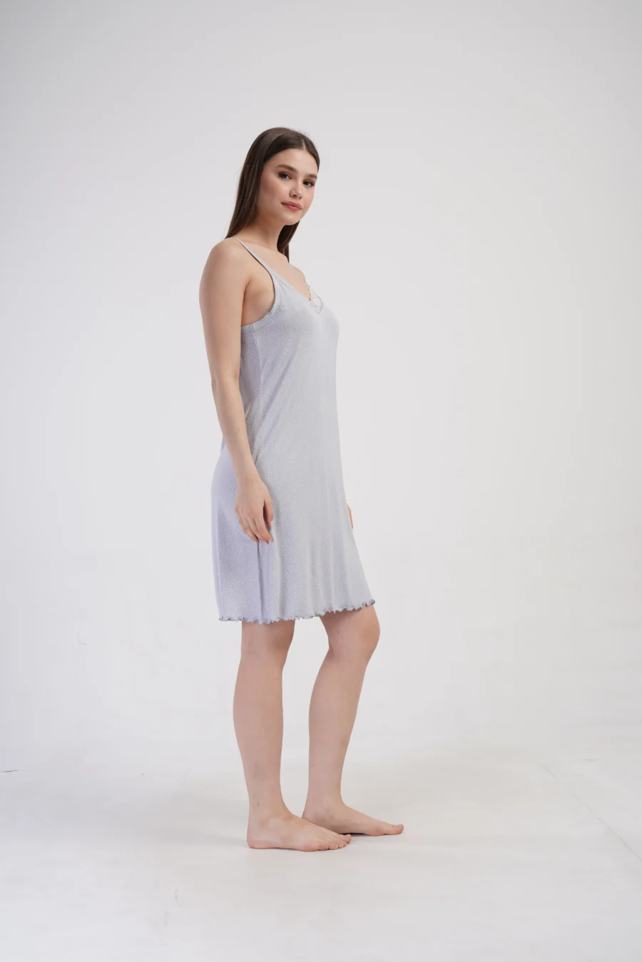 Koszula Nocna Damska Cozy Night, Szary, r. 1XL - 4XL - obrazek 5