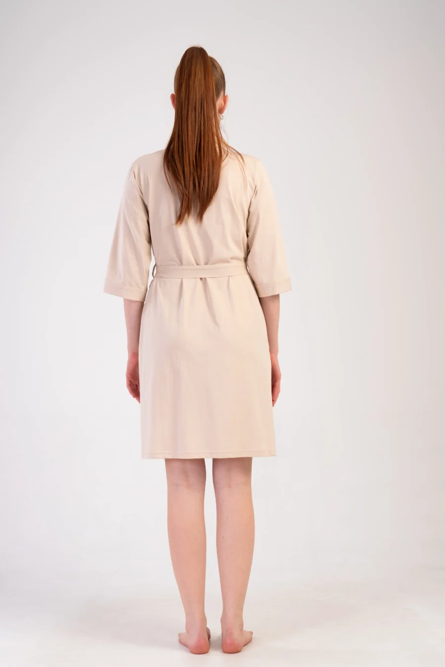 Szlafrok damski Vienetta Beige comfort, Beżowy, r. 1XL - 3XL - obrazek 3