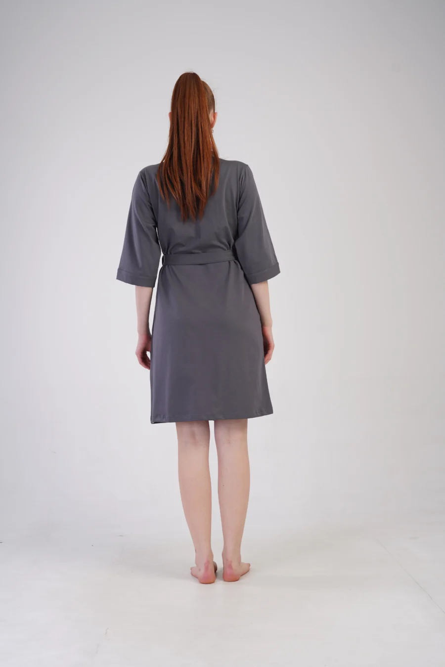 Szlafrok damski Vienetta Gray comfort, Szary, r. 1XL - 3XL - obrazek 6