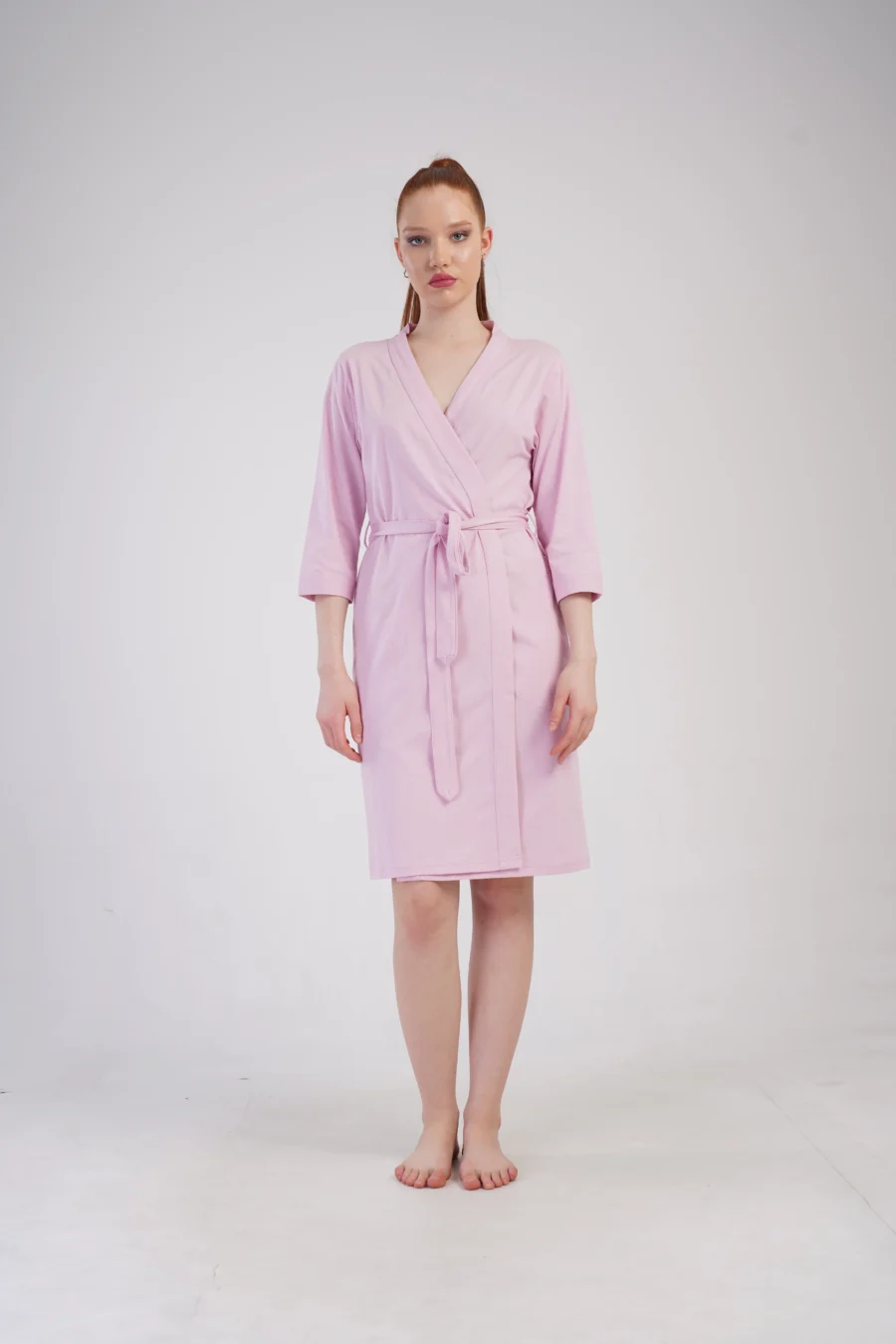 Szlafrok damski Vienetta Pink Elegance, Różowy, r. S-XXL