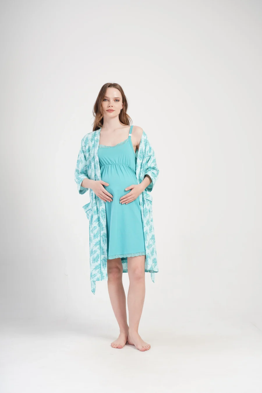 Komplet Damski Vienetta Blue comfort, Niebieski, r. M-XXL - obrazek 2