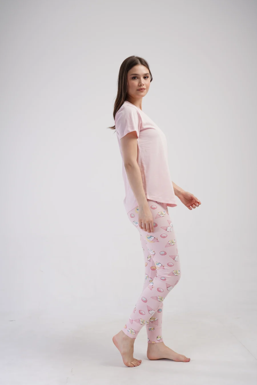 Piżama Damska Vienetta Sweet Things, Różowy, r. S-XL - obrazek 4