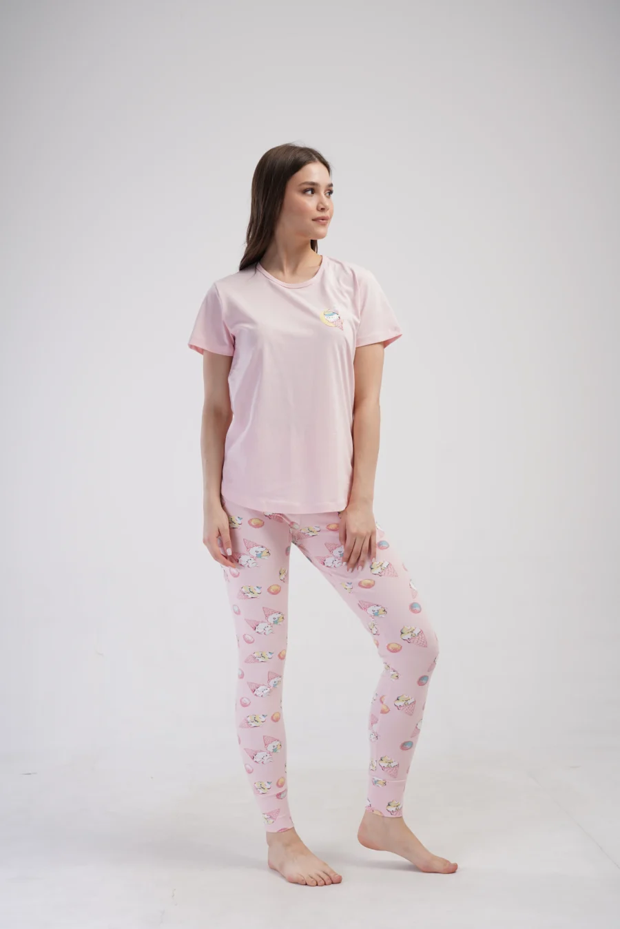 Piżama Damska Vienetta Sweet Things, Różowy, r. S-XL - obrazek 5