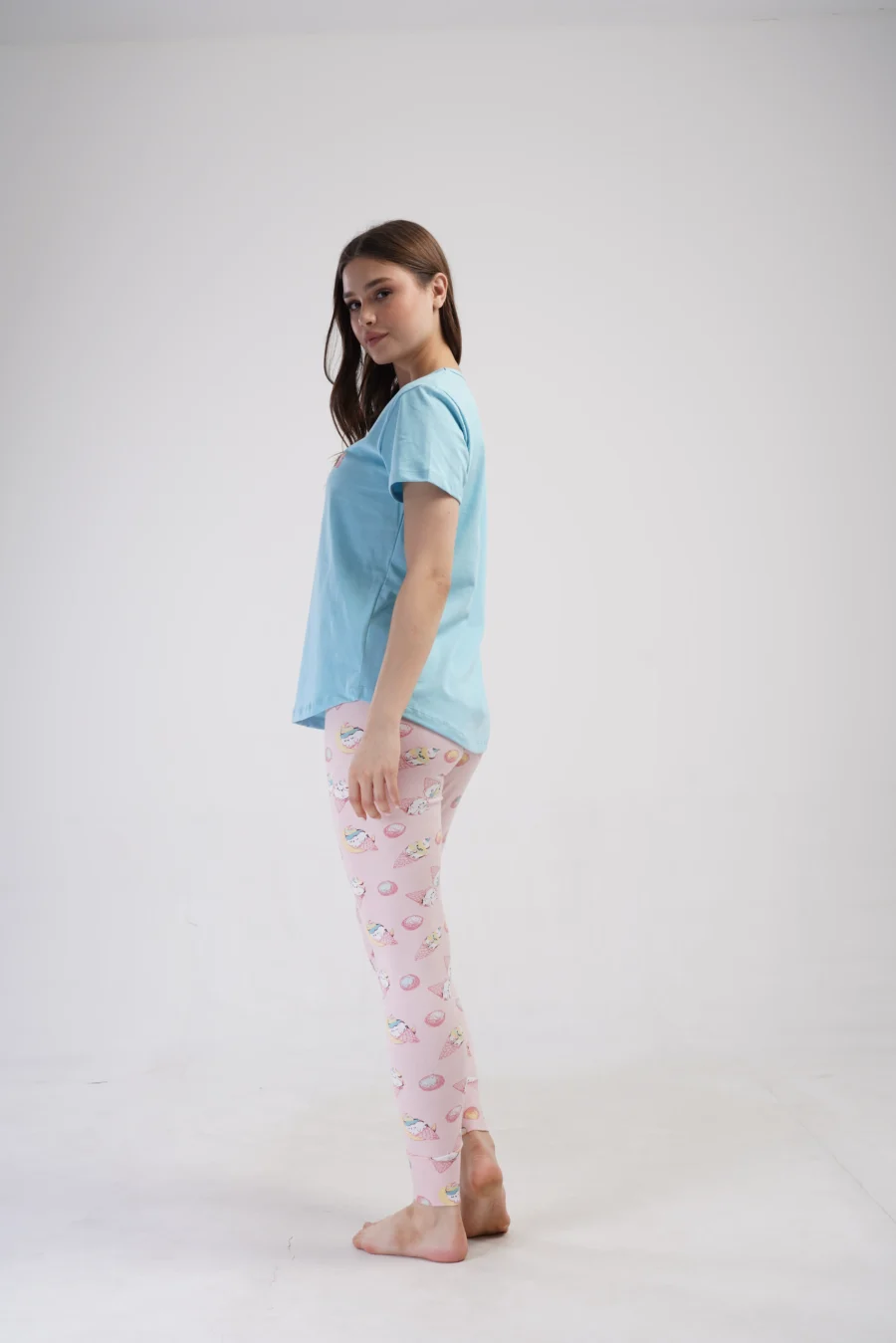 Piżama Damska Vienetta Sweet Things, Niebieski, r. S-XL - obrazek 4