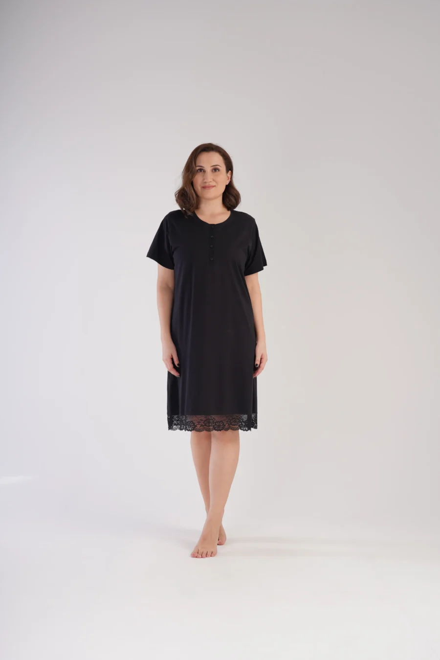 Koszula Nocna Vienetta Elegant Night, Czarny, r. 1XL - 4XL - obrazek 5