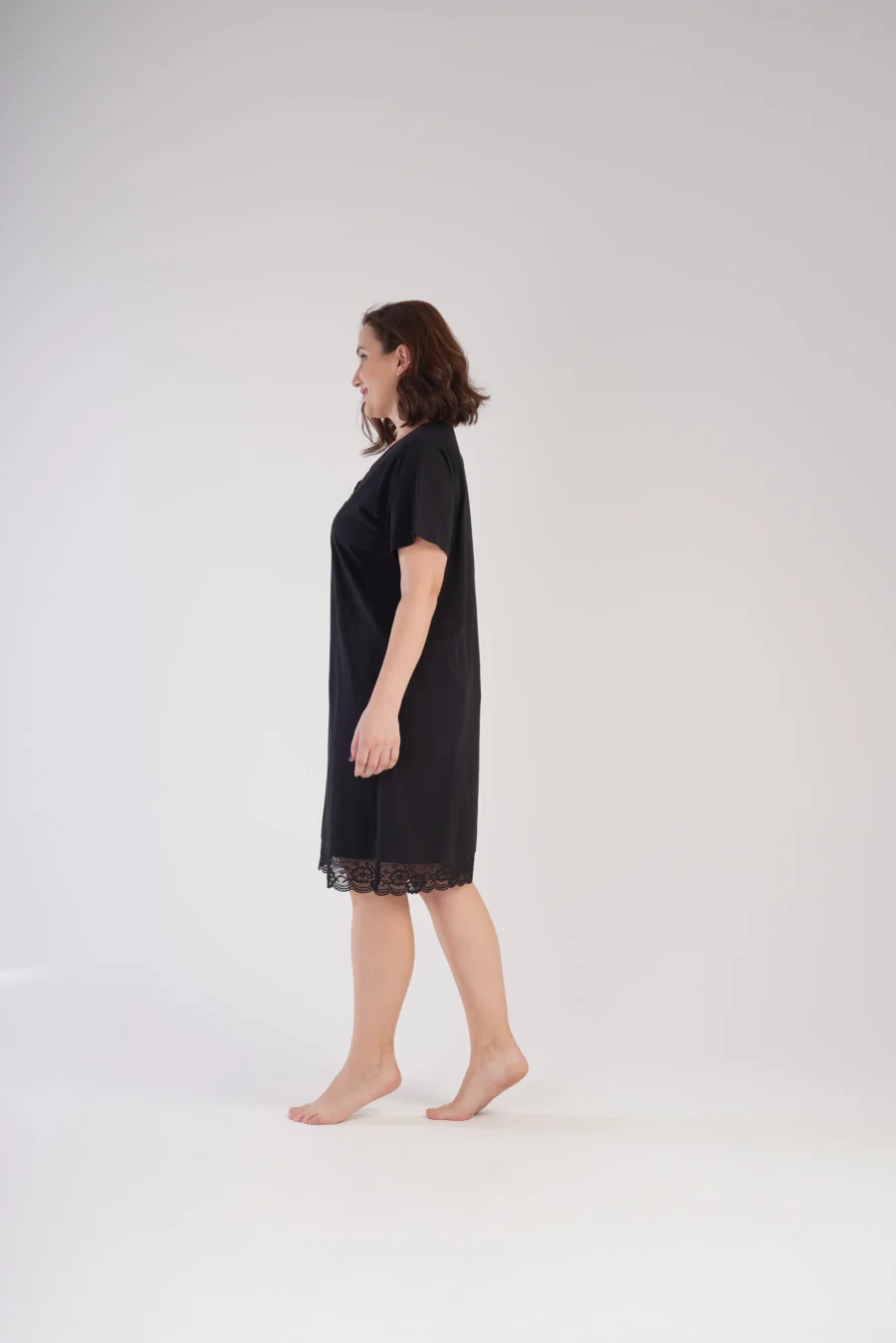 Koszula Nocna Vienetta Elegant Night, Czarny, r. 1XL - 4XL - obrazek 2