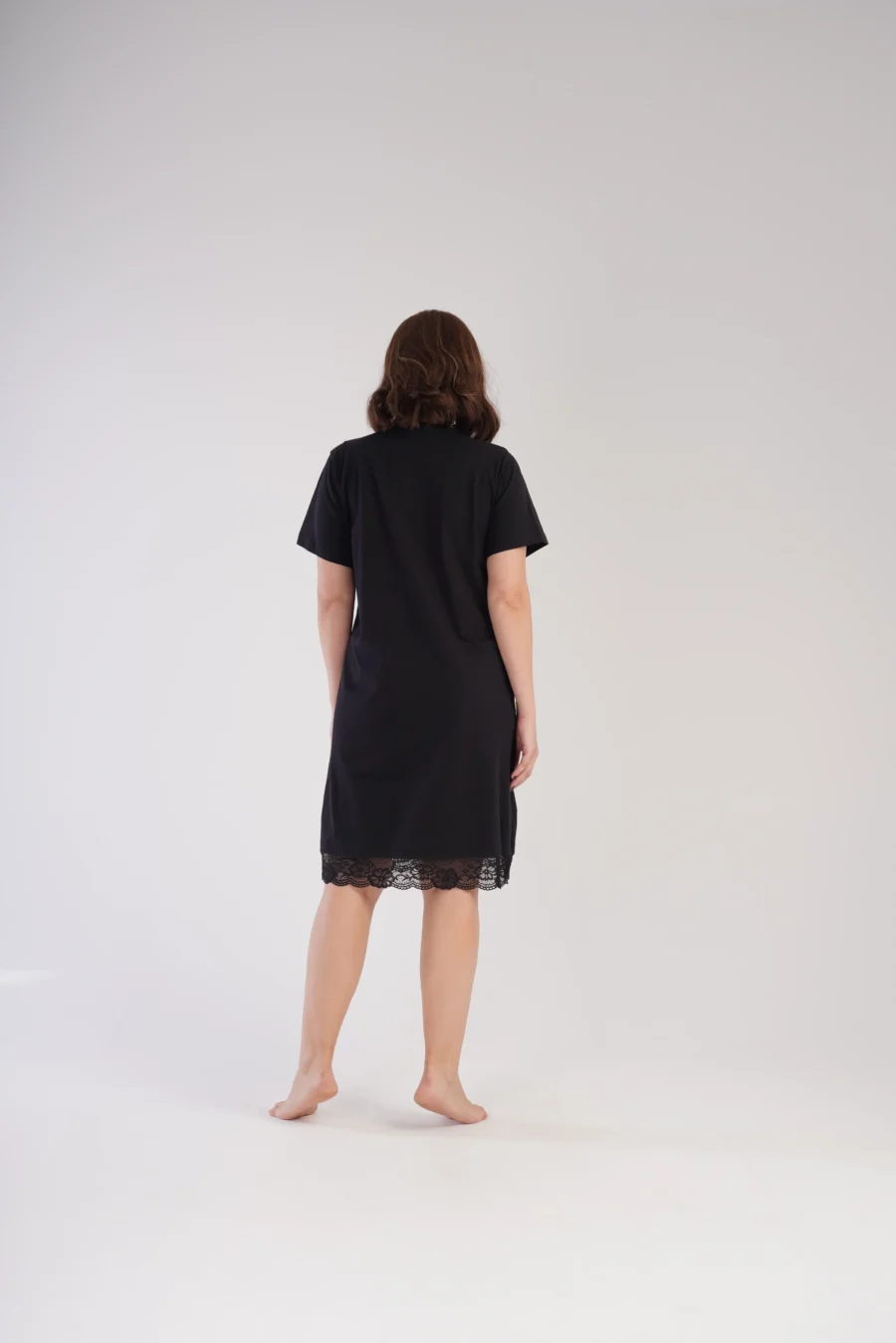 Koszula Nocna Vienetta Elegant Night, Czarny, r. 1XL - 4XL - obrazek 3