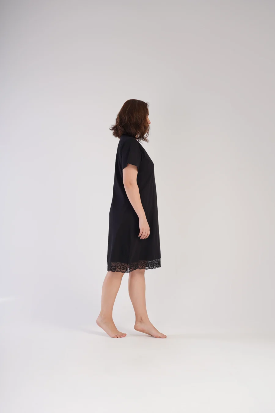 Koszula Nocna Vienetta Elegant Night, Czarny, r. 1XL - 4XL - obrazek 4