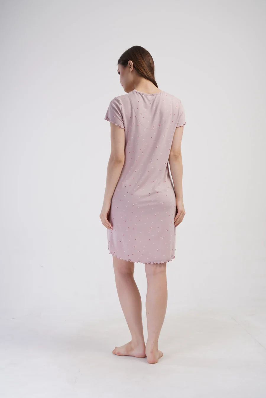 Koszula Nocna Vienetta Pink Comfort, Różowy, r. S-XL - obrazek 5