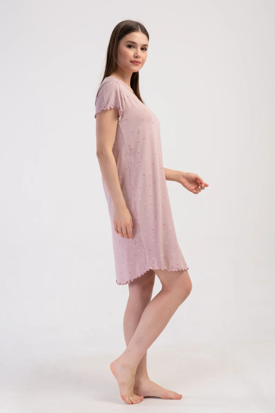 Koszula Nocna Vienetta Pink Comfort, Różowy, r. S-XL - obrazek 6