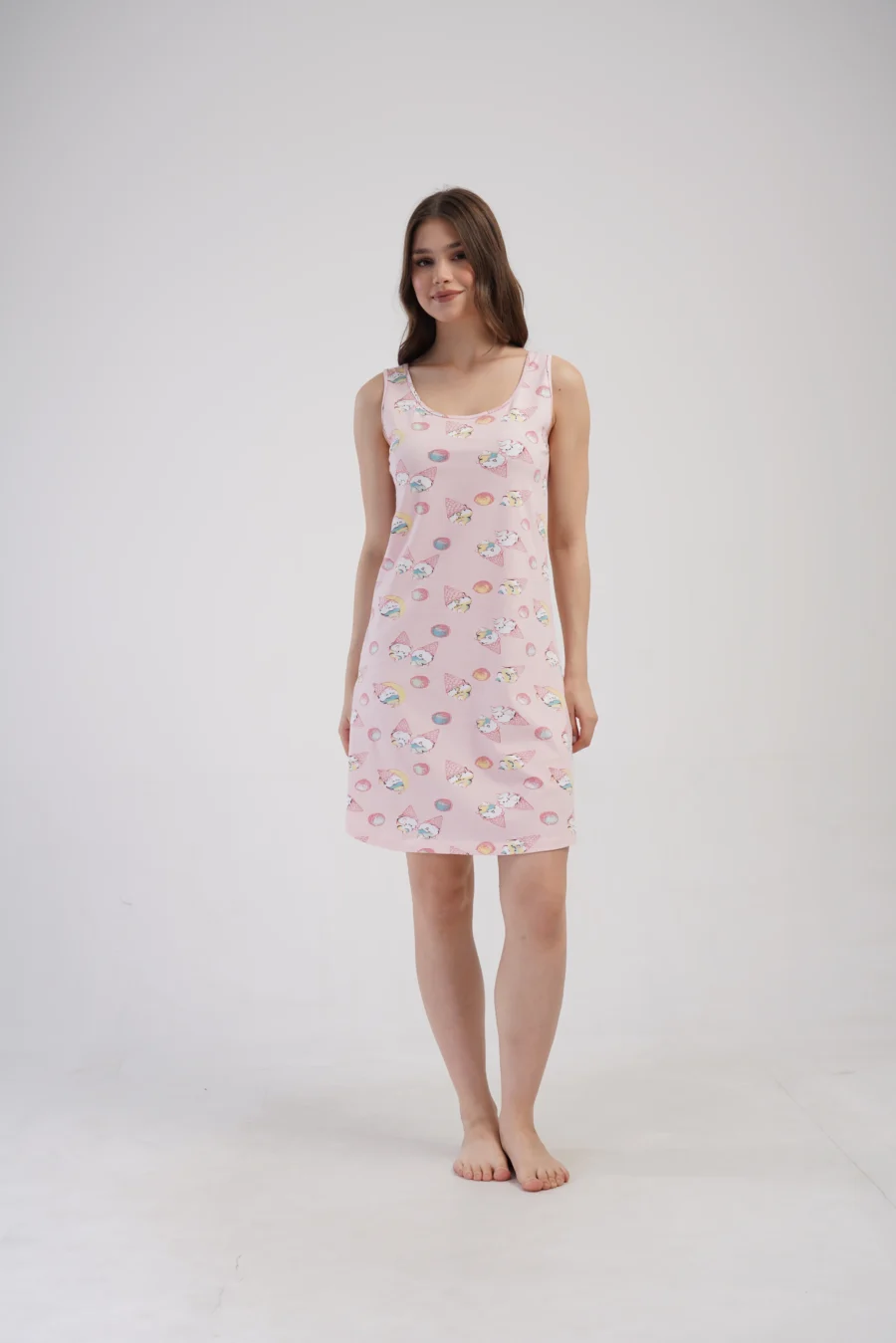 Koszula Nocna Vienetta Pink Dreams, Różowy, r. S-XL - obrazek 6