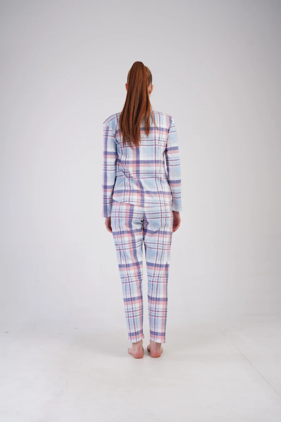 Piżama Damska Vienetta Cozy Stripes, Niebieski, r. S-XL - obrazek 5