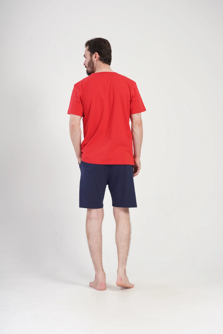 Piżama Męska Vienetta Cool Night, Czerwony, r. 1XL-4XL - obrazek 6