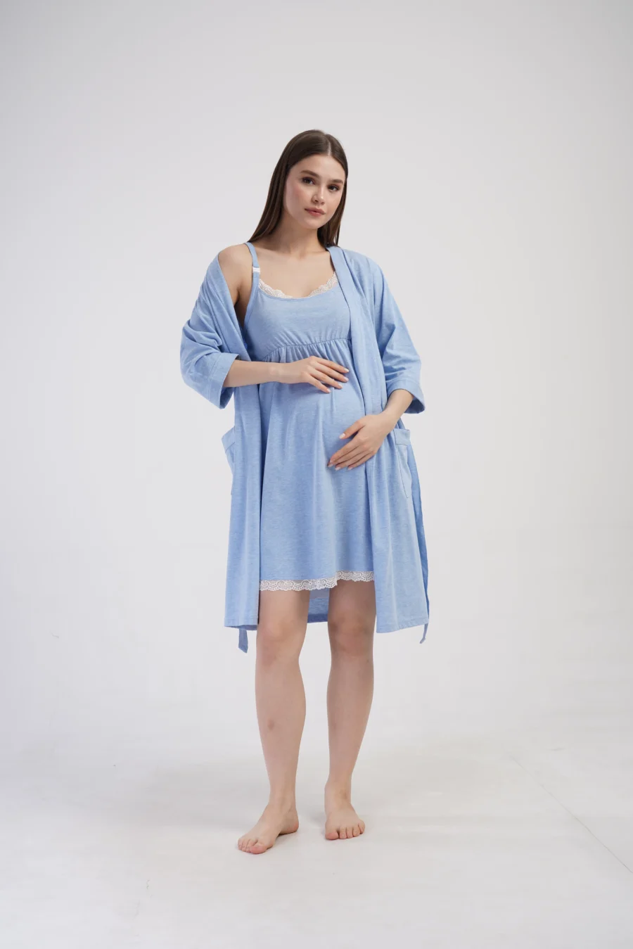 Komplet Damski Vienetta Blue Elegance, Niebieski, r. S-XXL