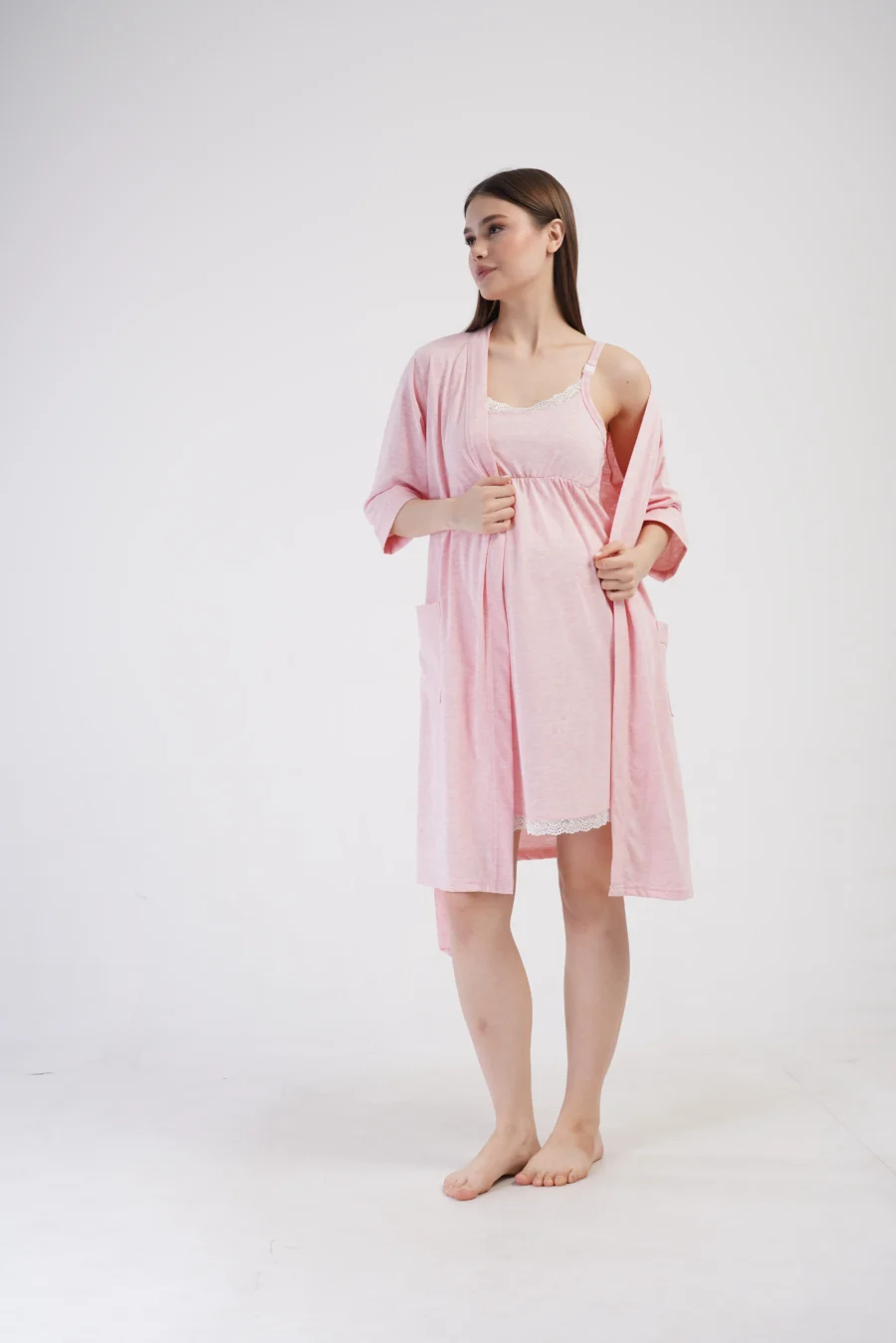 Komplet Damski Vienetta Pink Elegance, Różowy, r. S-XXL