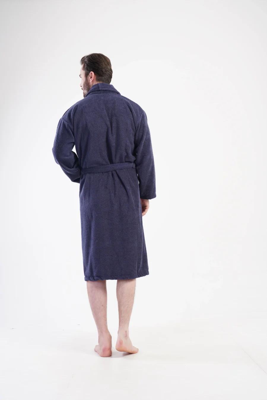 Szlafrok męski Vienetta Navy Vibes, Granatowy, r. L-XXL - obrazek 6