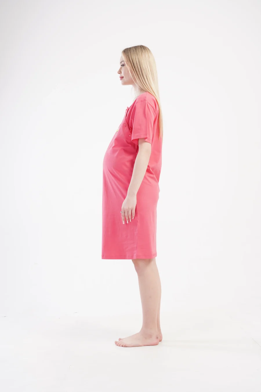 Koszula do Karmienia Vienetta Hello Little One, Czerwony, r. S-XL - obrazek 5